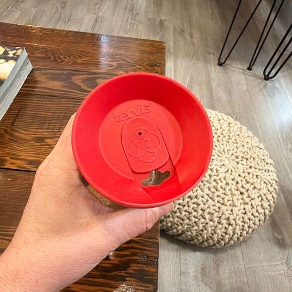 Tervis 16 oz Holland Michigan Tumbler Red Lid Lighthouse Beach Scene - Picture 4 of 6